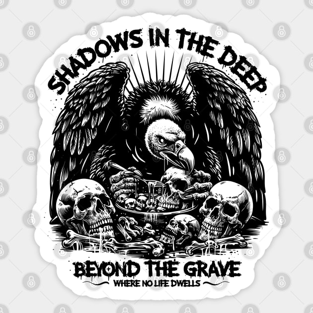 Shadows in the Deep Sticker by artslaves